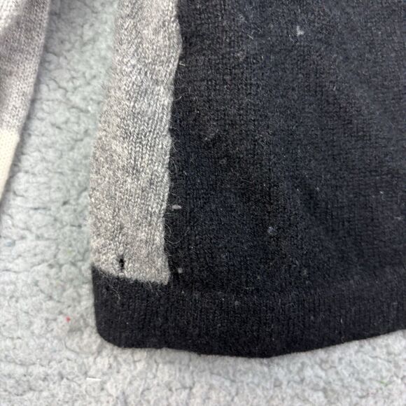 Cashmere by Charter Club Cardigan Sweater Womens L Colorblock 2 Ply HOLES STAINS - Picture 9 of 14